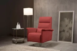 Egoitaliano Sessel »Kelly Designsessel, Clubsessel & Relaxsessel, bequem, zeitlos elegant« drehbar, manuelle Relaxfunktion mit Push-Back-Mechanismus