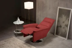 Egoitaliano Sessel »Kelly Designsessel, Clubsessel & Relaxsessel, bequem, zeitlos elegant« drehbar, manuelle Relaxfunktion mit Push-Back-Mechanismus