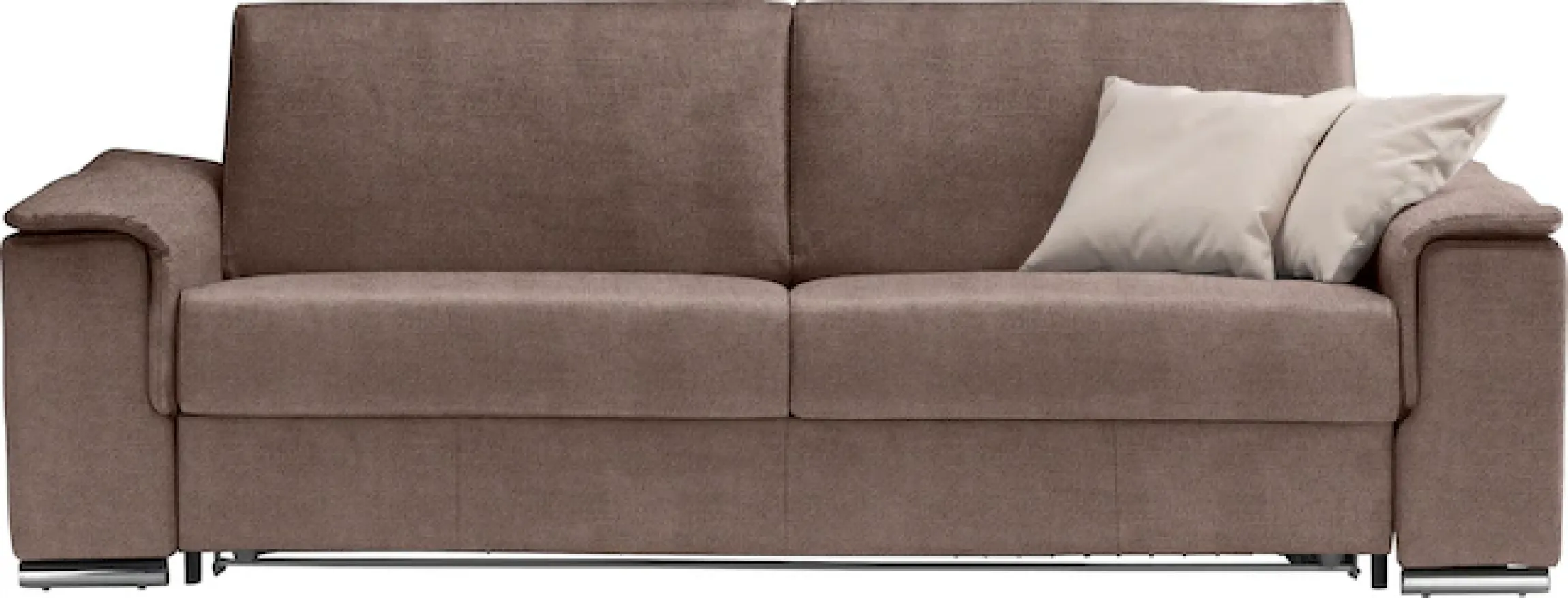 Egoitaliano 2,5-Sitzer »Cecilia, modern & elegant, erstklassiger Sitzkomfort, Breite 234cm« mit verchromten Metallfüßen