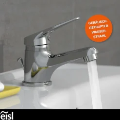 Eisl Waschtischarmatur »SPEED« auswechselbare 35mm Keramik-Kartusche, Kunststoff-Ablaufgarnitur