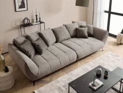 exxpo - sofa fashion Big-Sofa »Triton Mega Sofa ,toller Sitzkomfort, Steppung im Sitz, Breite 311cm« inkl.10-teiliges Kissenset,gemütliches Megasofa,viel Platz zum Relaxen