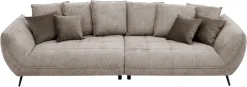 exxpo - sofa fashion Big-Sofa »Triton Mega Sofa ,toller Sitzkomfort, Steppung im Sitz, Breite 311cm« inkl.10-teiliges Kissenset,gemütliches Megasofa,viel Platz zum Relaxen