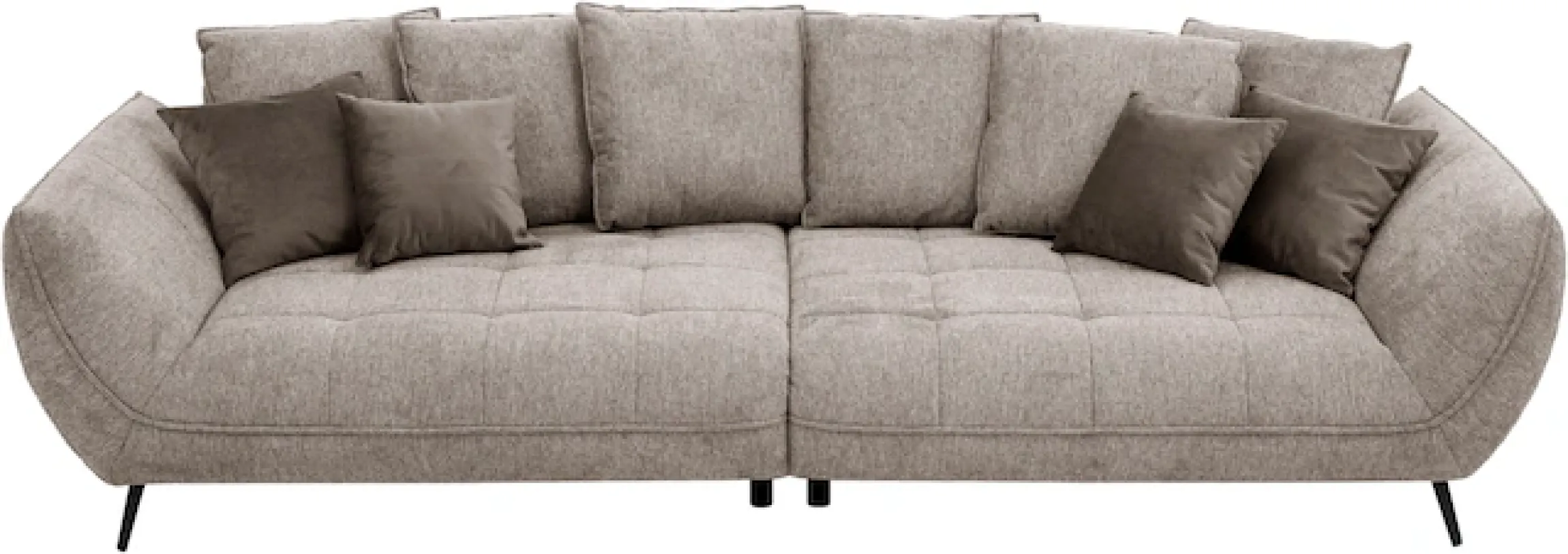 exxpo - sofa fashion Big-Sofa »Triton Mega Sofa ,toller Sitzkomfort, Steppung im Sitz, Breite 311cm« inkl.10-teiliges Kissenset,gemütliches Megasofa,viel Platz zum Relaxen
