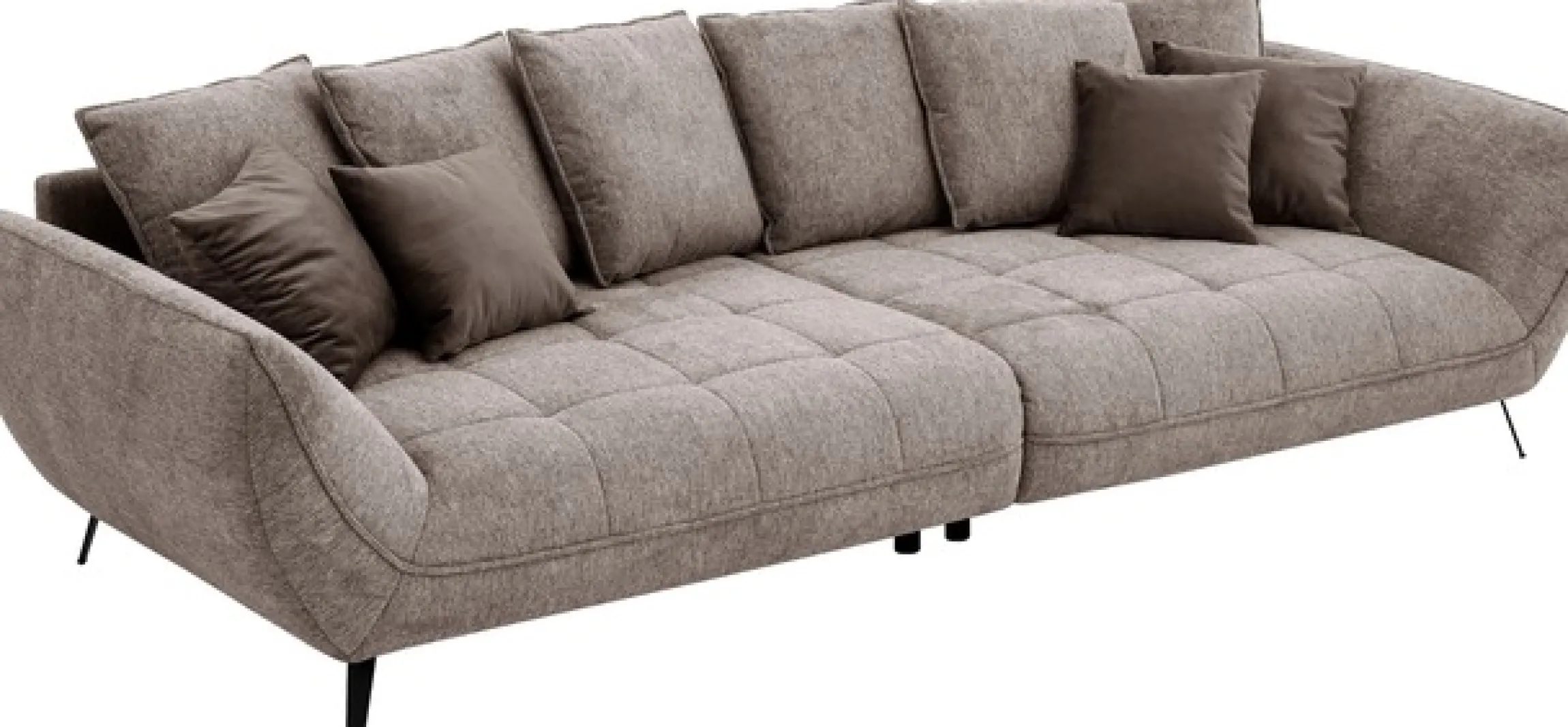 exxpo - sofa fashion Big-Sofa »Triton Mega Sofa ,toller Sitzkomfort, Steppung im Sitz, Breite 311cm« inkl.10-teiliges Kissenset,gemütliches Megasofa,viel Platz zum Relaxen