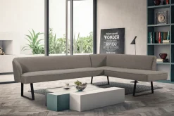 exxpo - sofa fashion Eckbank »Americano« mit Keder und Metallfüßen, Bezug in verschiedenen Qualitäten