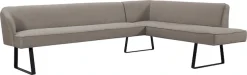 exxpo - sofa fashion Eckbank »Americano« mit Keder und Metallfüßen, Bezug in verschiedenen Qualitäten