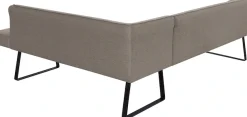 exxpo - sofa fashion Eckbank »Americano« mit Keder und Metallfüßen, Bezug in verschiedenen Qualitäten