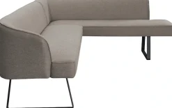 exxpo - sofa fashion Eckbank »Americano« mit Keder und Metallfüßen, Bezug in verschiedenen Qualitäten