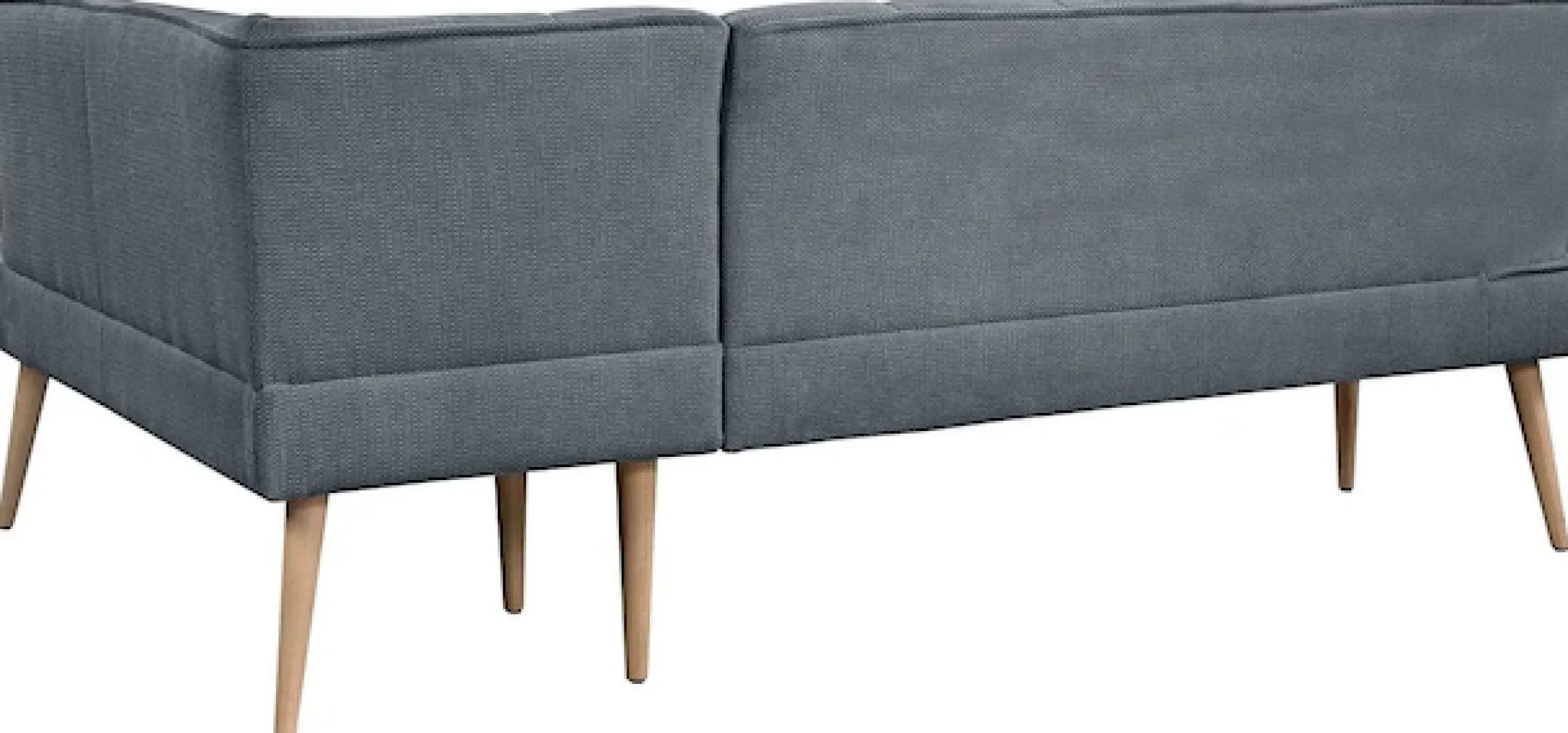 exxpo - sofa fashion Eckbank »Latte« moderne Sitz- und Rückensteppung, bequem und elegant, hoher Holzfuß