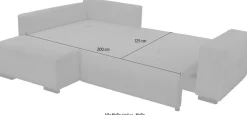 exxpo - sofa fashion Ecksofa »Arpino, elegant & bequem, Ottomane beidseitig montierbar, L-Form« Breite 243cm, komfortable Wellenunterfederung,moderner Cord Bezug