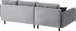 exxpo - sofa fashion Ecksofa »Bellini, Materialmix oder komplett Struktur, Breite 268cm, bequem« bequem und modern, Materialmix, L-Form