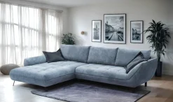 exxpo - sofa fashion Ecksofa »Biarritz modern und elegantes Mega Sofa mit tollem Sitzkomfort, L-Form« XXL– Longchair Ecke in hochwertiger Verarbeitung, Stellmaße 324x203 cm