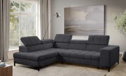 exxpo - sofa fashion Ecksofa »Bocco, hochwertige Verarbeitung, toller Sitzkomfort, bequem, L-Form« wahlweise mit Bettfunktion u. Bettkasten, inkl. Kopfteilverstellung