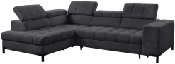 exxpo - sofa fashion Ecksofa »Bocco, hochwertige Verarbeitung, toller Sitzkomfort, bequem, L-Form« wahlweise mit Bettfunktion u. Bettkasten, inkl. Kopfteilverstellung