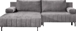 exxpo - sofa fashion Ecksofa »Cambria, B/T: 262/171 cm, hochbeiniges, modernes Design« inkl. Bettfunktion und Bettkasten, 15 cm bodenfrei, L-Form