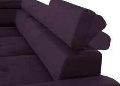 exxpo - sofa fashion Ecksofa »Enya, hoher Sitzkomfort, Breite 266cm, bequem, 12cm hohe Füße, L-Form« mit Kopfteilverstellung, wahlweise Bettfunktion u. Bettkasten