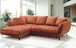exxpo - sofa fashion Ecksofa »Midway Easy-Lift-Bettfunktion, 15cm bodenfrei, bequem, Breite 282cm« inkl. Bettfunktion und praktischem Bettkasten, L-Form