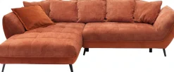 exxpo - sofa fashion Ecksofa »Midway Easy-Lift-Bettfunktion, 15cm bodenfrei, bequem, Breite 282cm« inkl. Bettfunktion und praktischem Bettkasten, L-Form