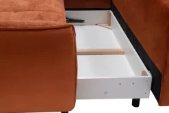 exxpo - sofa fashion Ecksofa »Midway Easy-Lift-Bettfunktion, 15cm bodenfrei, bequem, Breite 282cm« inkl. Bettfunktion und praktischem Bettkasten, L-Form