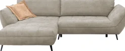 exxpo - sofa fashion Ecksofa »Samoa, bequem&modern, mit Easy-Lift-Bettfunktion, Breite 282cm, L-Form« Polsterecke inkl. Bettfunktion & Bettkasten. Komfortsitzhöhe 47cm