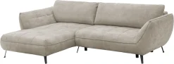 exxpo - sofa fashion Ecksofa »Samoa, bequem&modern, mit Easy-Lift-Bettfunktion, Breite 282cm, L-Form« Polsterecke inkl. Bettfunktion & Bettkasten. Komfortsitzhöhe 47cm