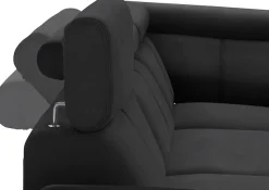 exxpo - sofa fashion Ecksofa »Salerno, klassisch modernes Funktionssofa, hoher Sitzkomfort, L-Form« inkl. Kopf- und Armteilverstellung, wahlweise mit Bettfunktion