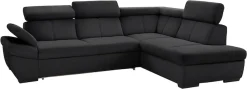 exxpo - sofa fashion Ecksofa »Salerno, klassisch modernes Funktionssofa, hoher Sitzkomfort, L-Form« inkl. Kopf- und Armteilverstellung, wahlweise mit Bettfunktion
