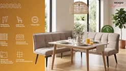 exxpo - sofa fashion Essbank »Mocca Essbank, Sitzbank« hoher Sitzkomfort, bequem und elegant, hochwertige Detailverarbeitung