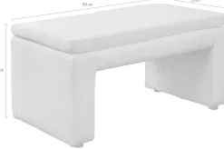 exxpo - sofa fashion Hockerbank »Cortado« hohe Bodenfreiheit, schöne Detailverarbeitung