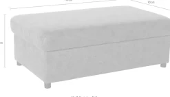 exxpo - sofa fashion Hocker »Kyoto Bankhocker mit Staufach unter der Sitzfläche«