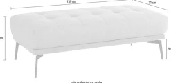 exxpo - sofa fashion Hocker »Palic, moderner Polsterhocker mit tollen Verarbeitungsdetails«