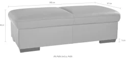 exxpo - sofa fashion Hocker »Salerno Bankhocker, bequem und komfortabel«