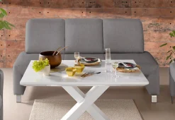 exxpo - sofa fashion Polsterbank »Intenso, Sitzbank, Breite 162 cm, wahlweise in Leder oder Textil« hohe Bodenfreiheit, frei im Raum stellbar, hoher Sitzkomfort