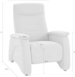 exxpo - sofa fashion Relaxsessel »Ascoli, Relaxsessel, Loungesessel, Hochlehnsessel« mit Relaxfunktion