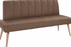 exxpo - sofa fashion Sitzbank »Costa, moderne Rückensteppung, bequem und elegant, hoher Holzfuß« hochwertige Detailverarbeitung, Frei im Raum stellbar