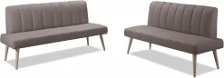 exxpo - sofa fashion Sitzbank »Costa, moderne Rückensteppung, bequem und elegant, hoher Holzfuß« hochwertige Detailverarbeitung, Frei im Raum stellbar