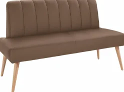 exxpo - sofa fashion Sitzbank »Costa, moderne Rückensteppung, bequem und elegant, hoher Holzfuß« hochwertige Detailverarbeitung, Frei im Raum stellbar