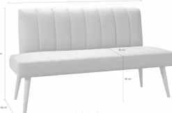 exxpo - sofa fashion Sitzbank »Costa, moderne Rückensteppung, bequem und elegant, hoher Holzfuß« hochwertige Detailverarbeitung, Frei im Raum stellbar