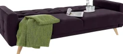 exxpo - sofa fashion 3-Sitzer »Nappa, kompakt, bequem, zeitloses Design, Breite 222cm, L-Form« tolle Detailverarbeitung