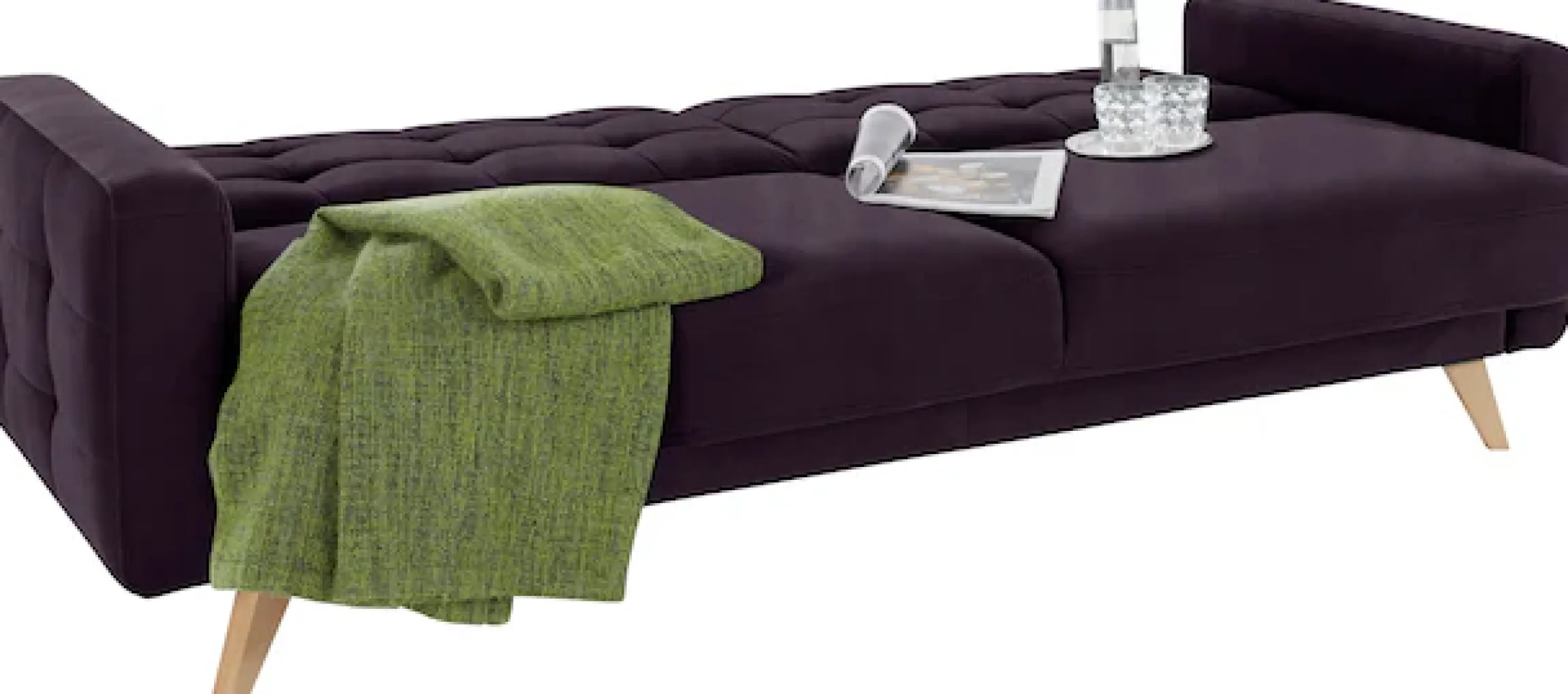 exxpo - sofa fashion 3-Sitzer »Nappa, kompakt, bequem, zeitloses Design, Breite 222cm, L-Form« tolle Detailverarbeitung