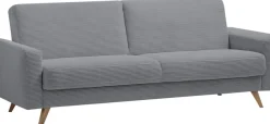 exxpo - sofa fashion 3-Sitzer »Samso, elegant und bequem, aktueller Cord Bezug, Kippcouch« hochwertige Verarbeitung, Schlafsofa inkl. Bettfunktion und Bettkasten