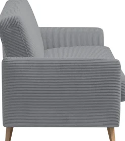 exxpo - sofa fashion 3-Sitzer »Samso, elegant und bequem, aktueller Cord Bezug, Kippcouch« hochwertige Verarbeitung, Schlafsofa inkl. Bettfunktion und Bettkasten