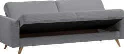 exxpo - sofa fashion 3-Sitzer »Samso, elegant und bequem, aktueller Cord Bezug, Kippcouch« hochwertige Verarbeitung, Schlafsofa inkl. Bettfunktion und Bettkasten