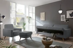 exxpo - sofa fashion 3-Sitzer »Samso, elegant und bequem, aktueller Cord Bezug, Kippcouch« hochwertige Verarbeitung, Schlafsofa inkl. Bettfunktion und Bettkasten