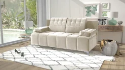 exxpo - sofa fashion 3-Sitzer »Sinus Schlafsofa, Dauerschläfer, Bettkasten, mit Federkernpolsterung« bequem, mit hochwertigem Funktionsbeschlag für mehr Komfort