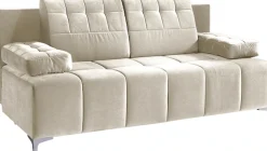 exxpo - sofa fashion 3-Sitzer »Sinus Schlafsofa, Dauerschläfer, Bettkasten, mit Federkernpolsterung« bequem, mit hochwertigem Funktionsbeschlag für mehr Komfort