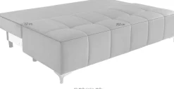 exxpo - sofa fashion 3-Sitzer »Sinus Schlafsofa, Dauerschläfer, Bettkasten, mit Federkernpolsterung« bequem, mit hochwertigem Funktionsbeschlag für mehr Komfort