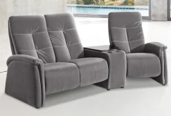 exxpo - sofa fashion 3-Sitzer »Tivoli, Kinosofa mit Tischablage & Stauraumfach, man. Relaxfunktion« mit Relaxfunktion
