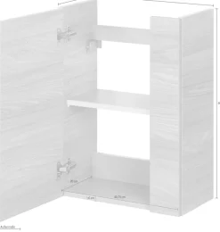 FACKELMANN Waschbeckenunterschrank »SBC« Badmöbel für Gäste-WC, Breite ca. 45 cm