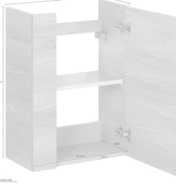 FACKELMANN Waschbeckenunterschrank »SBC« Badmöbel für Gäste-WC, Breite ca. 45 cm